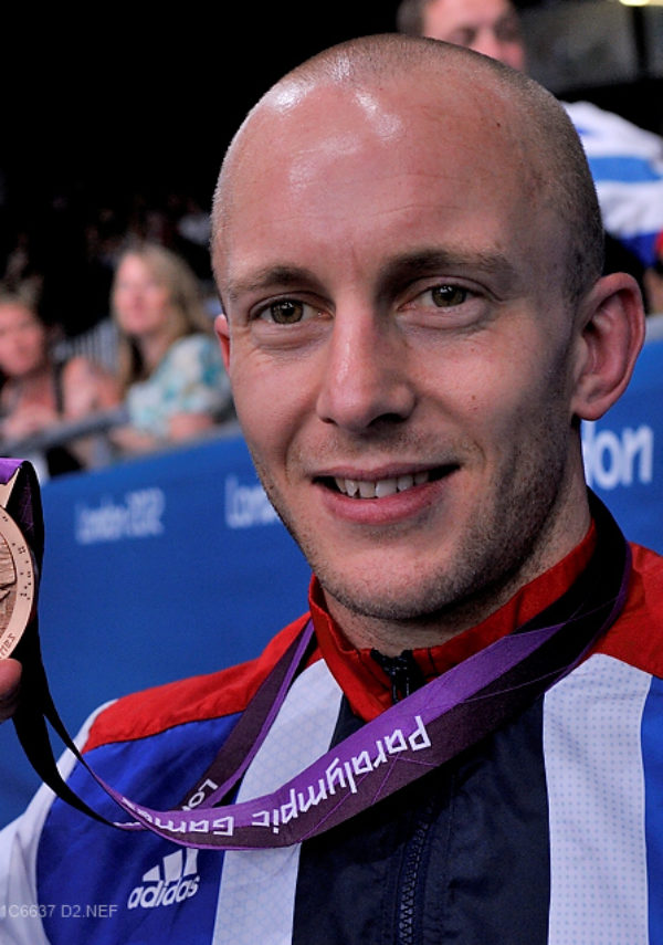 Team GB Paralympic athlete with bronze medal